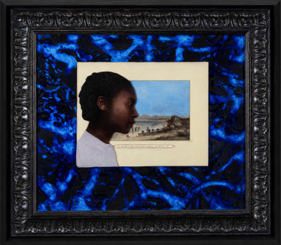 History Series ,Blue, On beach near Military Hospital Woodstock 1853